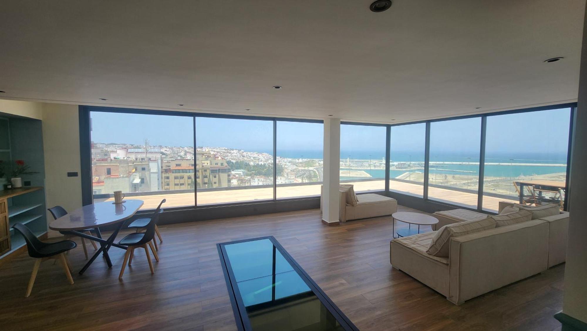 Magnifique Penthouse 160M2 Terrasse 90M2 Vue Mer طنجة المظهر الخارجي الصورة