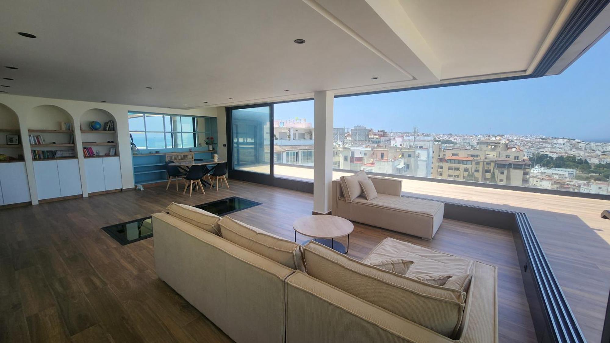 Magnifique Penthouse 160M2 Terrasse 90M2 Vue Mer طنجة المظهر الخارجي الصورة