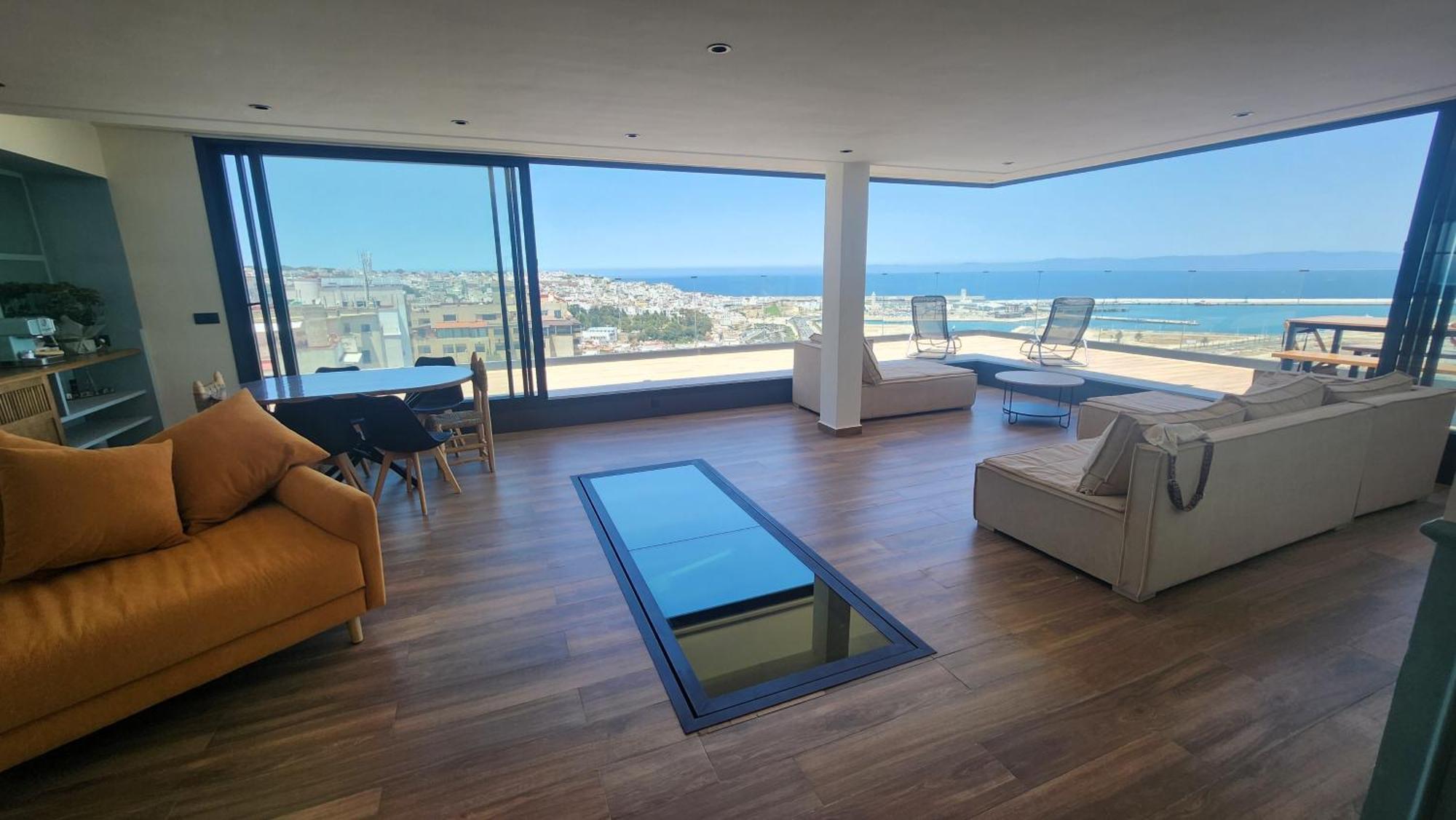 Magnifique Penthouse 160M2 Terrasse 90M2 Vue Mer طنجة المظهر الخارجي الصورة