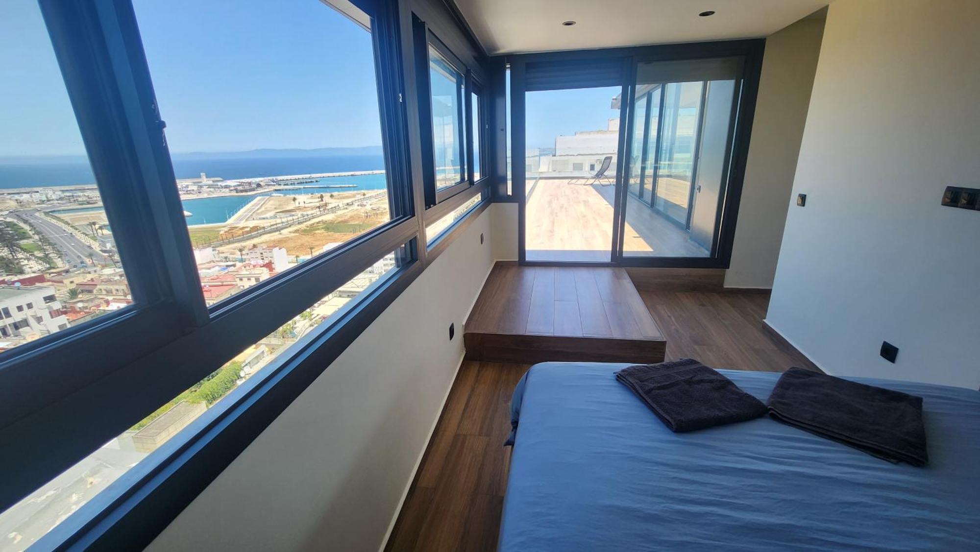 Magnifique Penthouse 160M2 Terrasse 90M2 Vue Mer طنجة المظهر الخارجي الصورة