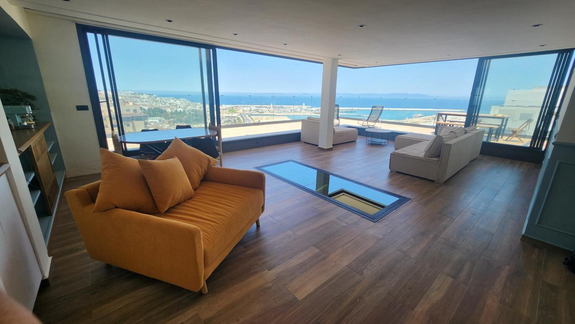 Magnifique Penthouse 160M2 Terrasse 90M2 Vue Mer طنجة المظهر الخارجي الصورة