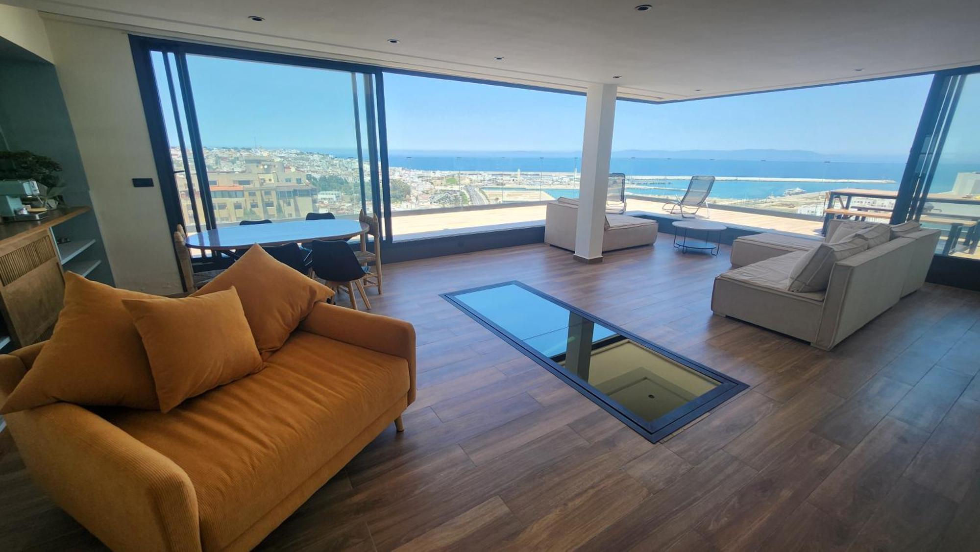 Magnifique Penthouse 160M2 Terrasse 90M2 Vue Mer طنجة المظهر الخارجي الصورة