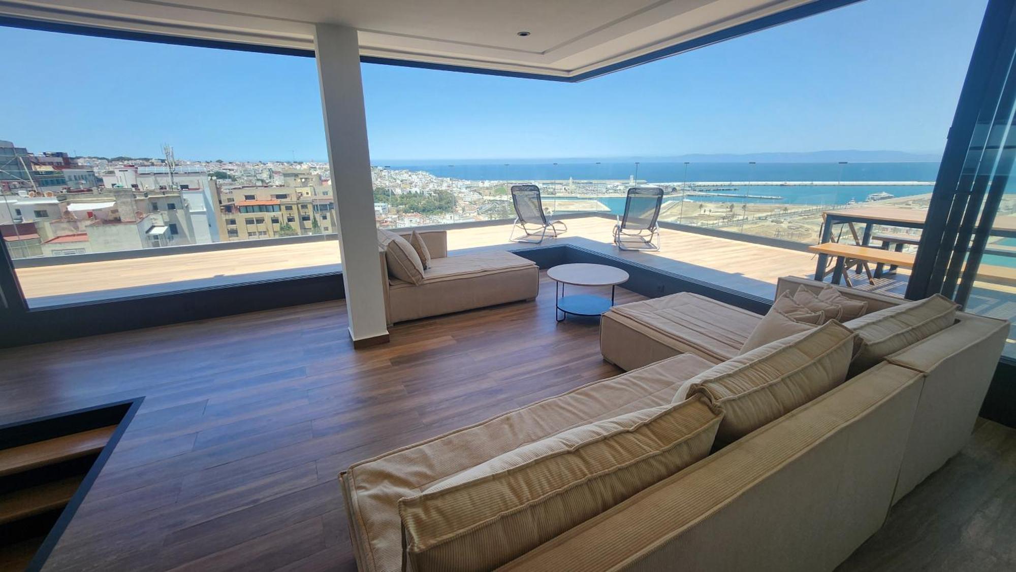 Magnifique Penthouse 160M2 Terrasse 90M2 Vue Mer طنجة المظهر الخارجي الصورة